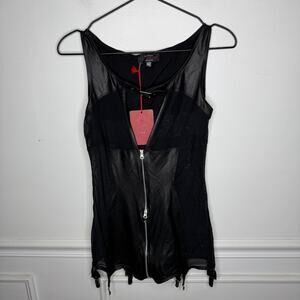 Patrice Catanzaro Alba Combishort Wetlook Playsuit Costume Halloween Womens XL